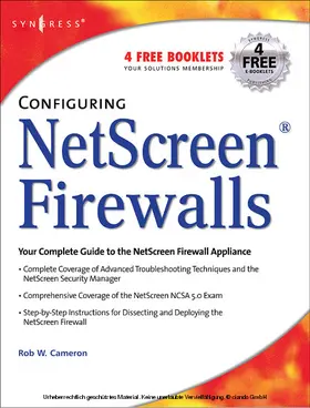 Cameron |  Configuring NetScreen Firewalls | eBook | Sack Fachmedien