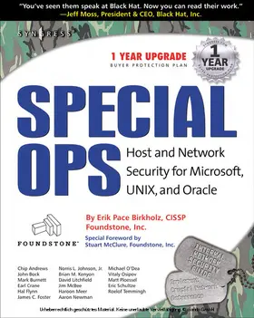Syngress |  Special Ops: Host and Network Security for Microsoft Unix and Oracle | eBook | Sack Fachmedien