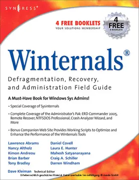 Kleiman / Hunter |  Winternals Defragmentation, Recovery, and Administration Field Guide | eBook | Sack Fachmedien