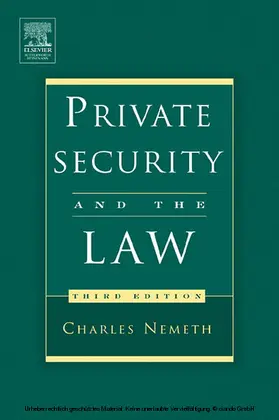 Nemeth |  Private Security and the Law | eBook | Sack Fachmedien