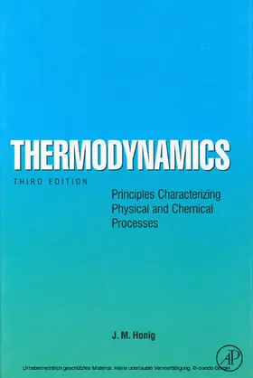 Honig |  Thermodynamics | eBook | Sack Fachmedien
