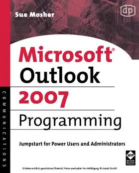 Mosher |  Microsoft Outlook 2007 Programming | eBook | Sack Fachmedien