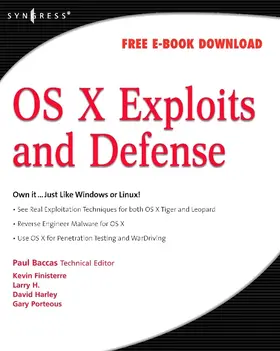 Baccas / Hurley / Finisterre | OS X Exploits and Defense | E-Book | sack.de