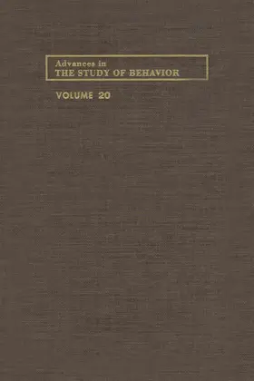 Slater / Beer |  Advances in the Study of Behavior | eBook | Sack Fachmedien