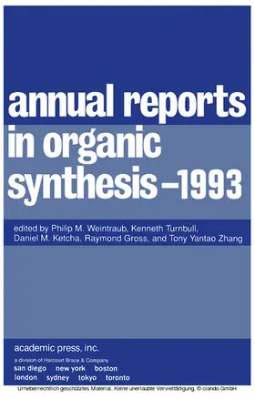 Weintraub / Turnbull |  Annual Reports in Organic Synthesis-1993 | eBook | Sack Fachmedien