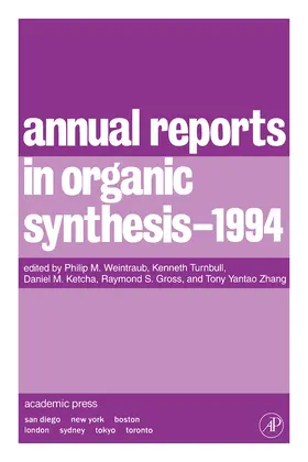 Weintraub / Turnbull |  Annual Reports in Organic Synthesis 1994 | eBook | Sack Fachmedien