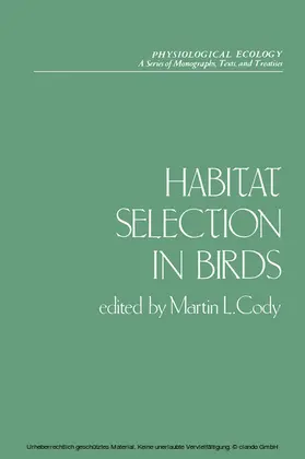 Cody |  Habitat Selection in Birds | eBook | Sack Fachmedien