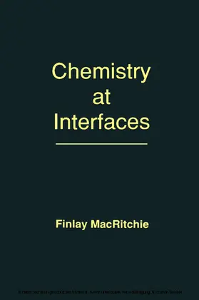 MacRitchie |  Chemistry at Interfaces | eBook | Sack Fachmedien