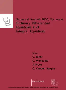 Baker / Monegato / Vanden Berghe |  Ordinary Differential Equations and Integral Equations | eBook | Sack Fachmedien