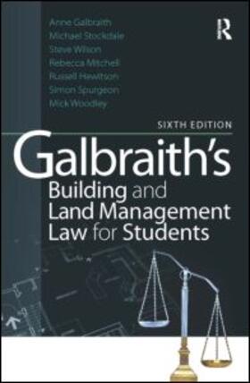 Galbraith / Stockdale / Mitchell | Galbraith's Building and Land Management Law for Students | Buch | 978-0-08-096692-2 | sack.de
