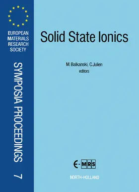 Julien / Balkanski |  Solid State Ionics | eBook | Sack Fachmedien
