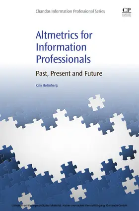 Holmberg | Altmetrics for Information Professionals | E-Book | www.sack.de