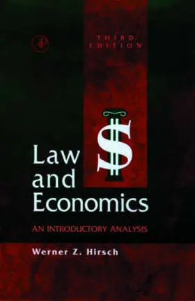 Hirsch |  Law and Economics: An Introductory Analysis | Buch |  Sack Fachmedien
