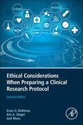 DeRenzo / Singer / Moss |  Ethical Considerations When Preparing a Clinical Research Protocol | Buch |  Sack Fachmedien
