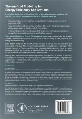 Khan / Hassan | Thermofluid Modeling for Energy Efficiency Applications | Buch | 978-0-12-802397-6 | www.sack.de