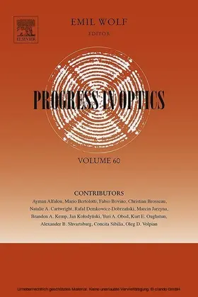 Wolf |  Progress in Optics | eBook | Sack Fachmedien