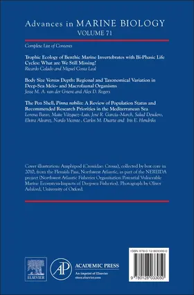 Advances in Marine Biology | Buch | 978-0-12-803305-0 | sack.de