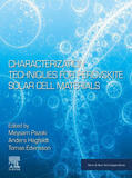 Pazoki / Hagfeldt / Edvinsson |  Characterization Techniques for Perovskite Solar Cell Materials | eBook | Sack Fachmedien