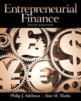 Adelman / Marks |  Entrepreneurial Finance | Buch |  Sack Fachmedien