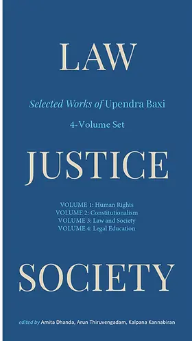 Baxi / Dhanda / Thiruvengadam |  Law, Justice, Society | Buch |  Sack Fachmedien