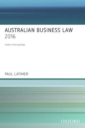 Latimer | Australian Business Law 2016 | Buch | 978-0-19-030434-8 | sack.de