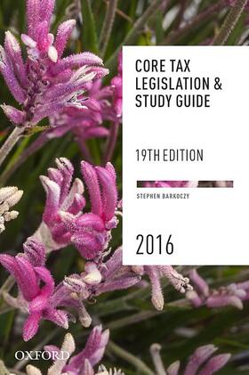 Barkoczy |  Core Tax Legislation and Study Guide | Buch |  Sack Fachmedien