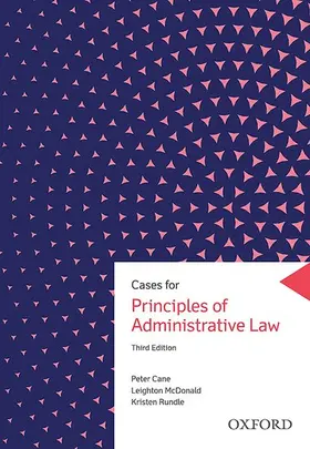 Cane / McDonald / Rundle |  Cases for Principles of Administrative Law | Buch |  Sack Fachmedien
