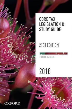 Barkoczy |  Core Tax Legislation and Study Guide 2018 | Buch |  Sack Fachmedien