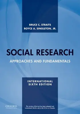 Straits / Singleton, Jr. |  Social Research | Buch |  Sack Fachmedien