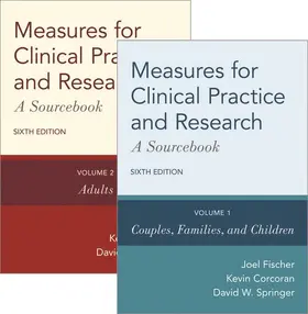 Fischer / Corcoran / Springer |  Measures for Clinical Practice and Research | Sonstiges |  Sack Fachmedien