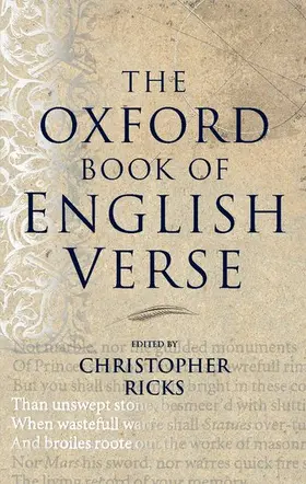Ricks |  The Oxford Book of English Verse | Buch |  Sack Fachmedien