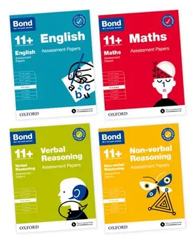 Various |  Bond 11+ Assessment Papers 8-9 years Bundle: English, Maths, Non-verbal Reasoning, Verbal Reasoning (for GL Assessment & other 11 plus exams) | Buch |  Sack Fachmedien