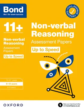 Primrose |  Bond 11+ Non-verbal Reasoning Up to Speed Assessment Papers with Answer Support 9-10 Years (for GL Assessment & other 11 plus exams) | Buch |  Sack Fachmedien