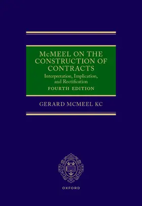 McMeel Kc / McMeel |  McMeel on the Construction of Contracts | Buch |  Sack Fachmedien