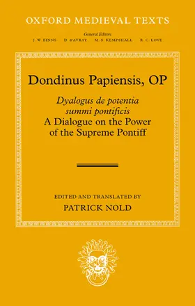 Nold |  Dondinus Papiensis Op | Buch |  Sack Fachmedien