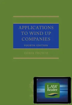 French / Sime |  Applications to Wind Up Companies (Book and Digital Pack) | Buch |  Sack Fachmedien