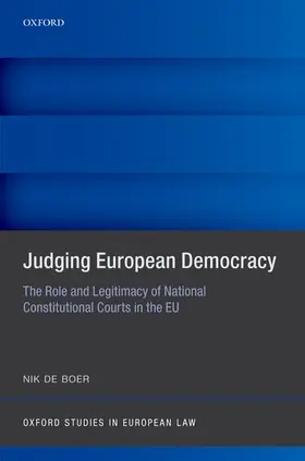 de Boer |  Judging European Democracy | Buch |  Sack Fachmedien