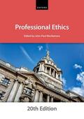  Professional Ethics | Buch |  Sack Fachmedien