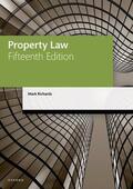 Richards |  Property Law | Buch |  Sack Fachmedien