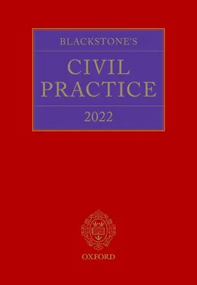 Sime / French |  Blackstone's Civil Practice 2022 | Buch |  Sack Fachmedien