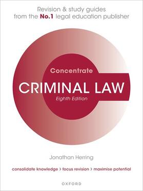Herring | Criminal Law Concentrate | Buch | 978-0-19-286564-9 | sack.de