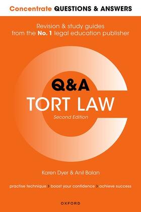 Balan / Dyer | Concentrate Questions and Answers Tort Law | Buch | 978-0-19-286565-6 | sack.de