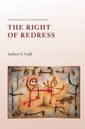 Gold |  The Right of Redress | Buch |  Sack Fachmedien