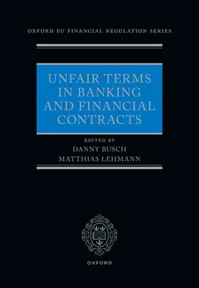 Busch / Lehmann |  Unfair Terms in Banking and Financial Contracts | Buch |  Sack Fachmedien