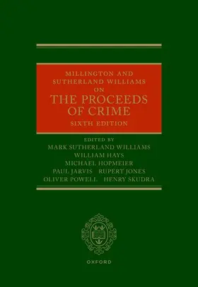 Sutherland Williams / Hopmeier / Jones |  Millington and Sutherland Williams on the Proceeds of Crime | Buch |  Sack Fachmedien