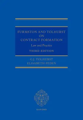 Tolhurst / Peden |  Furmston and Tolhurst on Contract Formation | Buch |  Sack Fachmedien