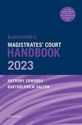 Dalton / Edwards |  Blackstone's Magistrates' Court Handbook 2023 | Buch |  Sack Fachmedien
