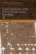 Fendel |  Coptic Interference in the Greek Letters from Egypt | Buch |  Sack Fachmedien