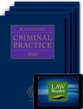 Ormerod CBE, KC (Hon) / Perry KC | Blackstone's Criminal Practice 2023 Digital | Medienkombination | 978-0-19-287027-8 | www.sack.de