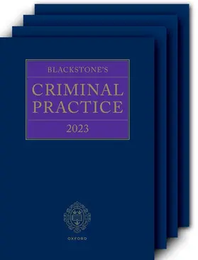 Ormerod CBE, KC (Hon) / Perry KC |  Blackstone's Criminal Practice 2023 Book and All Supplements | Buch |  Sack Fachmedien